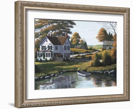 Along the Riverbank-Bill Saunders-Framed Giclee Print