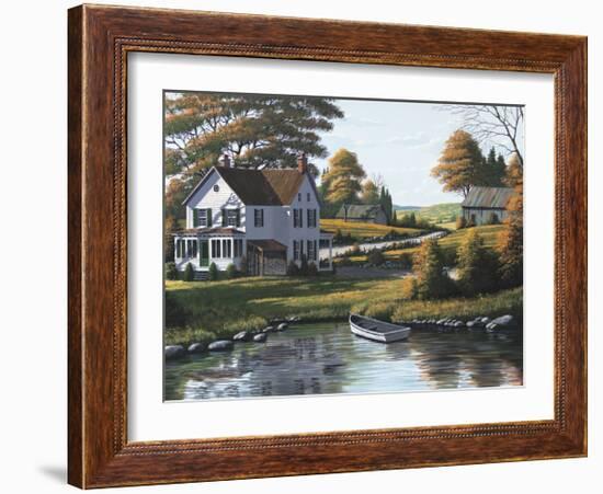 Along the Riverbank-Bill Saunders-Framed Giclee Print