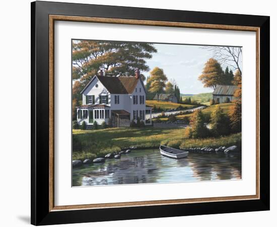 Along the Riverbank-Bill Saunders-Framed Giclee Print