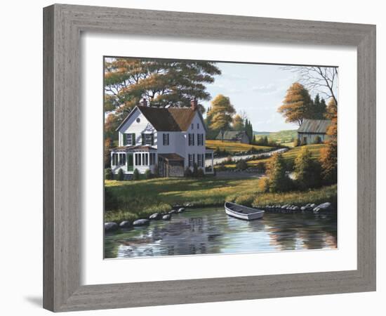 Along the Riverbank-Bill Saunders-Framed Giclee Print