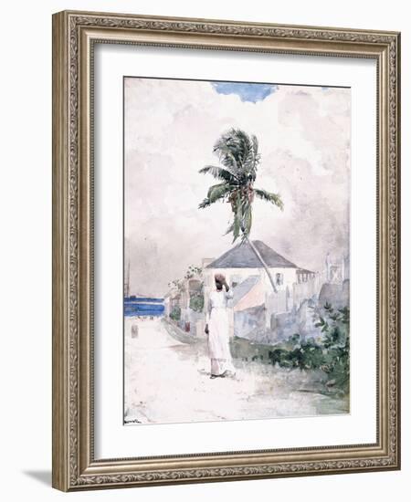 Along the Road, the Bahamas, 1885-Winslow Homer-Framed Giclee Print