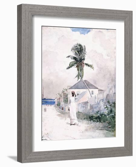 Along the Road, the Bahamas, 1885-Winslow Homer-Framed Giclee Print