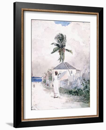 Along the Road, the Bahamas, 1885-Winslow Homer-Framed Giclee Print