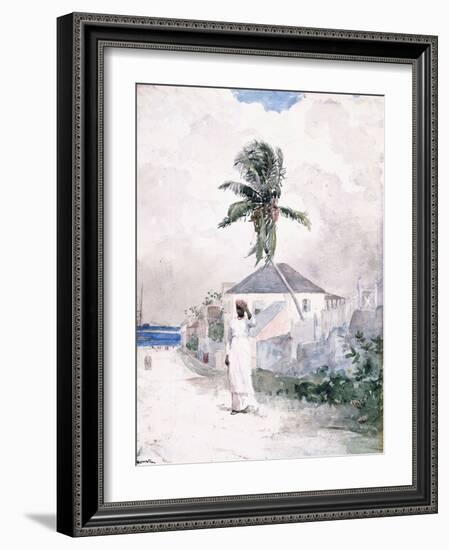 Along the Road, the Bahamas, 1885-Winslow Homer-Framed Giclee Print