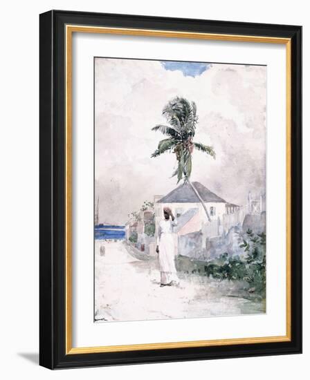 Along the Road, the Bahamas, 1885-Winslow Homer-Framed Giclee Print