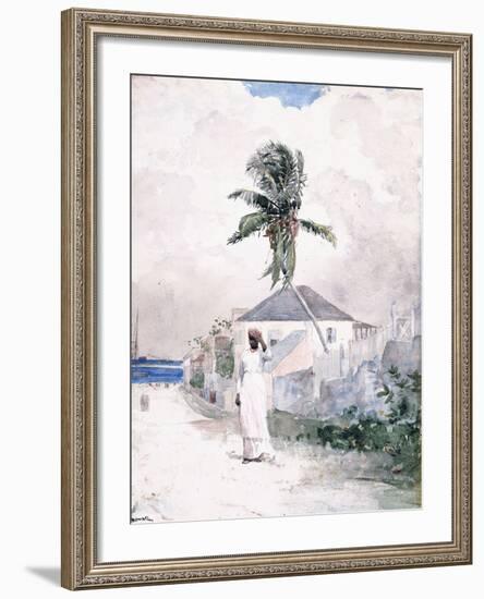 Along the Road, the Bahamas, 1885-Winslow Homer-Framed Giclee Print