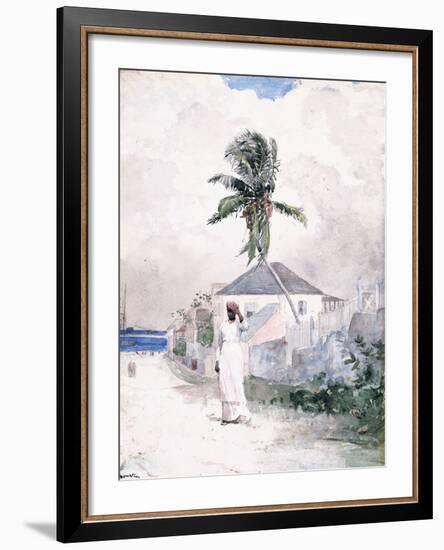 Along the Road, the Bahamas, 1885-Winslow Homer-Framed Giclee Print