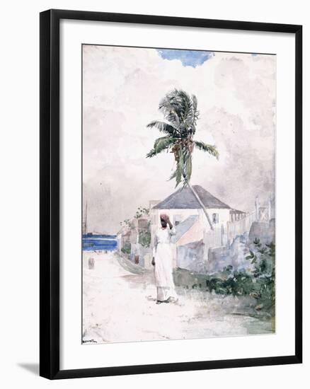 Along the Road, the Bahamas, 1885-Winslow Homer-Framed Giclee Print