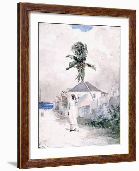 Along the Road, the Bahamas, 1885-Winslow Homer-Framed Giclee Print