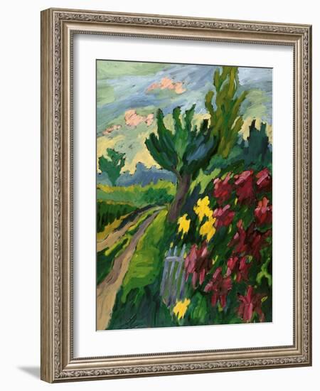 Along The Road-Marta Martonfi-Benke-Framed Giclee Print