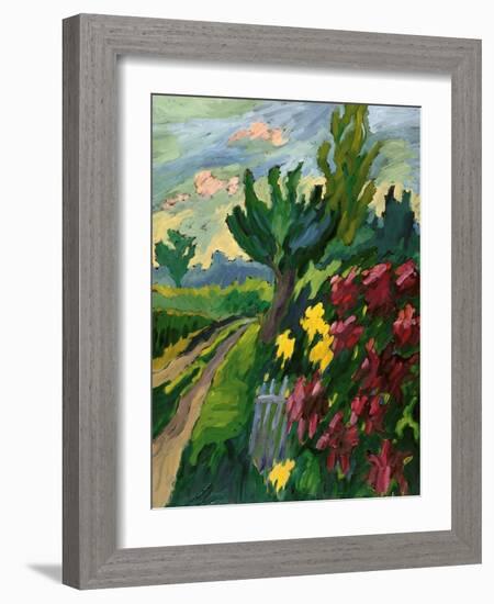 Along The Road-Marta Martonfi-Benke-Framed Giclee Print