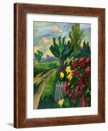 Along The Road-Marta Martonfi-Benke-Framed Giclee Print