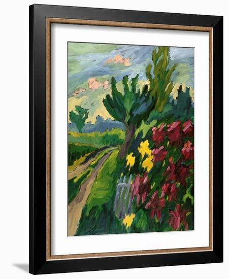 Along The Road-Marta Martonfi-Benke-Framed Giclee Print