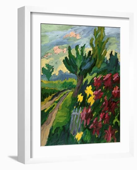 Along The Road-Marta Martonfi-Benke-Framed Giclee Print