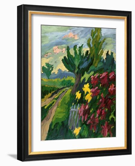 Along The Road-Marta Martonfi-Benke-Framed Giclee Print