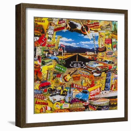 Along the Route-John Roy-Framed Giclee Print