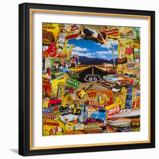 Along the Route-John Roy-Framed Giclee Print