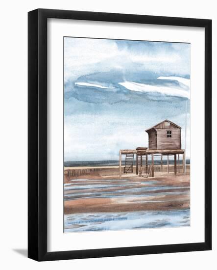 Along the Shoreline I-Melissa Wang-Framed Art Print