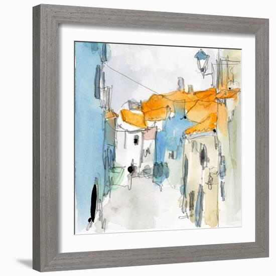 Along the Spanish Sidewalk I-Samuel Dixon-Framed Art Print