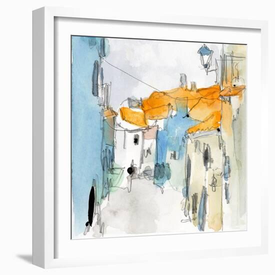 Along the Spanish Sidewalk I-Samuel Dixon-Framed Art Print