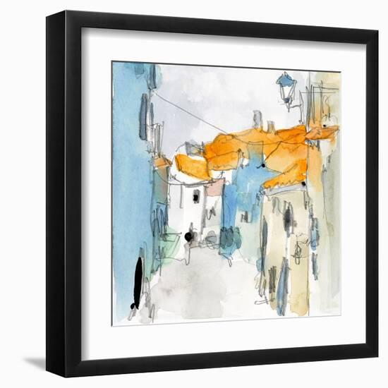 Along the Spanish Sidewalk I-Samuel Dixon-Framed Art Print