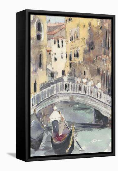 Along the Venice Canal-Samuel Dixon-Framed Stretched Canvas