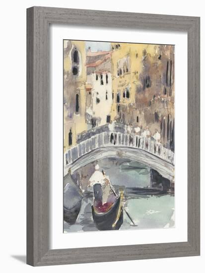 Along the Venice Canal-Samuel Dixon-Framed Art Print