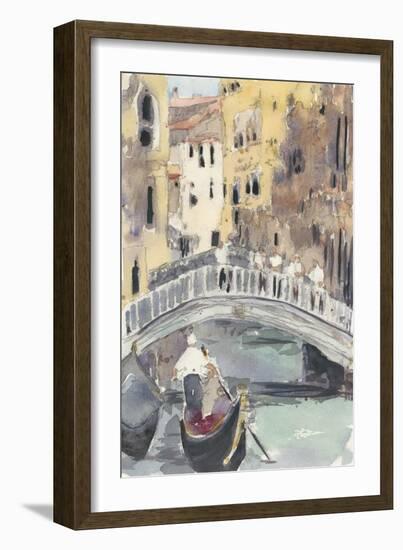 Along the Venice Canal-Samuel Dixon-Framed Art Print
