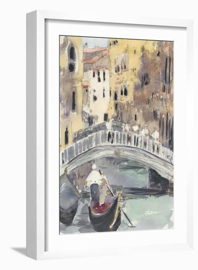 Along the Venice Canal-Samuel Dixon-Framed Art Print