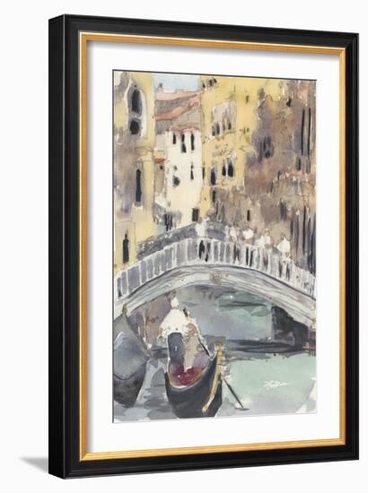 Along the Venice Canal-Samuel Dixon-Framed Art Print