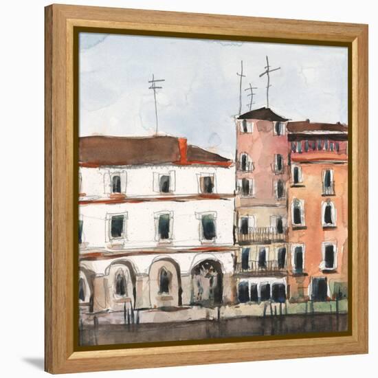 Along the Venice Facade-Samuel Dixon-Framed Stretched Canvas