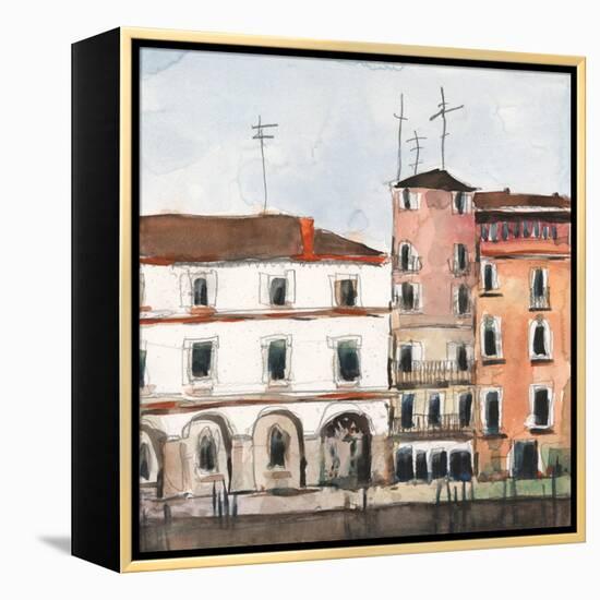 Along the Venice Facade-Samuel Dixon-Framed Stretched Canvas