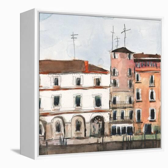 Along the Venice Facade-Samuel Dixon-Framed Stretched Canvas