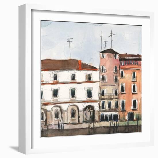 Along the Venice Facade-Samuel Dixon-Framed Art Print