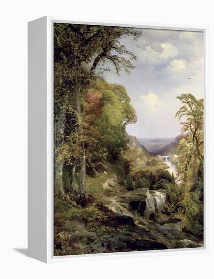 Along the Wissahickon-Thomas Moran-Framed Premier Image Canvas