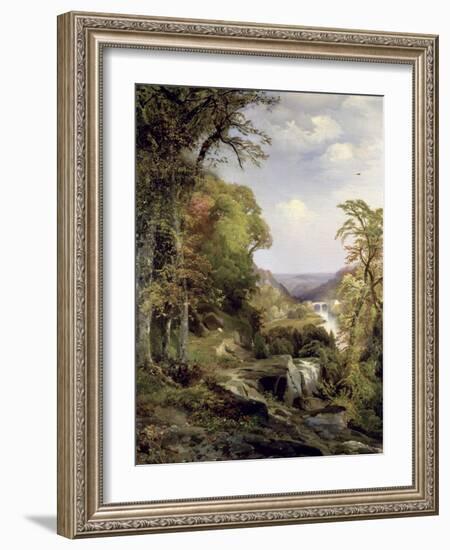 Along the Wissahickon-Thomas Moran-Framed Giclee Print