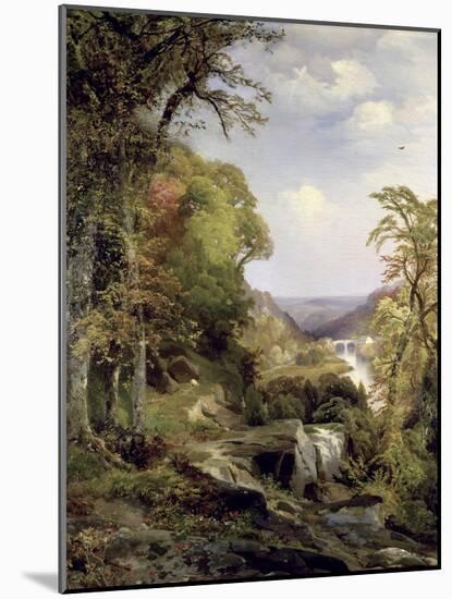 Along the Wissahickon-Thomas Moran-Mounted Giclee Print