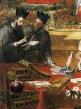 Saint Albert Writing, Apparition of Saint Paul to Saint Albert the Great and Saint Thomas Aquinas-Alonso Antonio Villamor-Giclee Print