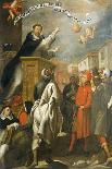 Apparition of Saint Paul to Saint Albert the Great and Saint Thomas Aquinas-Alonso Antonio Villamor-Giclee Print