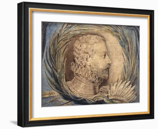 Alonso De Ercilla Y Zúñiga, C.1800-William Blake-Framed Giclee Print