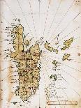 Islario de Santa Cruz: Mapa de La Isla La Española-Alonso de Santa Cruz-Giclee Print