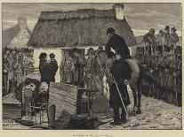 On Eviction Duty in Ireland, Sketches in Galway with the Military and Police Forces-Aloysius O'Kelly-Giclee Print