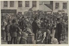 On Eviction Duty in Ireland, Sketches in Galway with the Military and Police Forces-Aloysius O'Kelly-Giclee Print