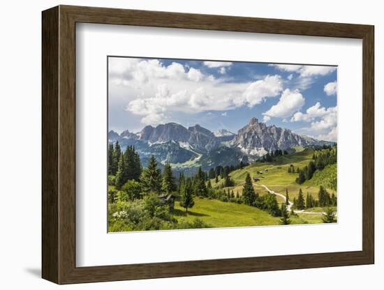 Alp Close Corvara, 'Puezgruppe' (Mountain Range) Behind, the Dolomites, South Tyrol, Italy, Europe-Gerhard Wild-Framed Photographic Print