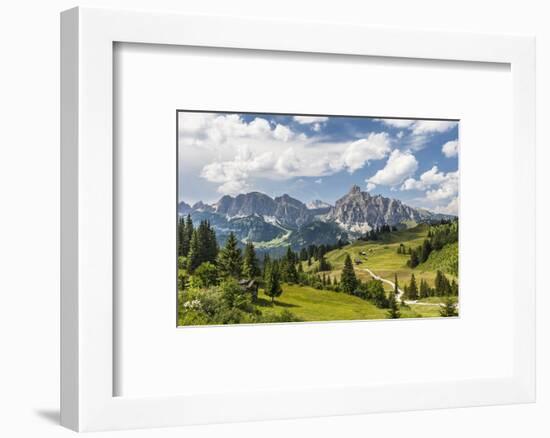 Alp Close Corvara, 'Puezgruppe' (Mountain Range) Behind, the Dolomites, South Tyrol, Italy, Europe-Gerhard Wild-Framed Photographic Print