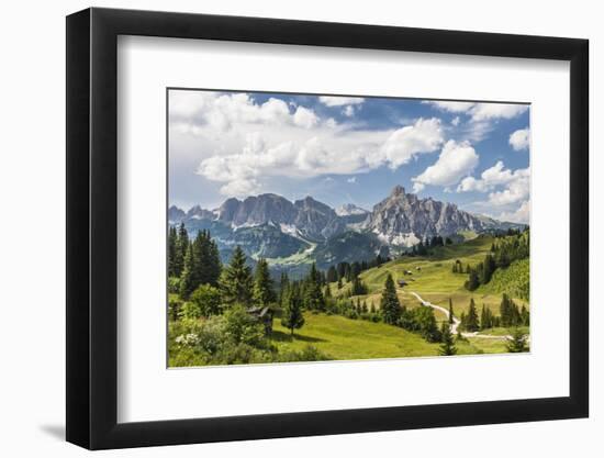 Alp Close Corvara, 'Puezgruppe' (Mountain Range) Behind, the Dolomites, South Tyrol, Italy, Europe-Gerhard Wild-Framed Photographic Print