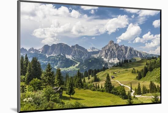 Alp Close Corvara, 'Puezgruppe' (Mountain Range) Behind, the Dolomites, South Tyrol, Italy, Europe-Gerhard Wild-Mounted Photographic Print