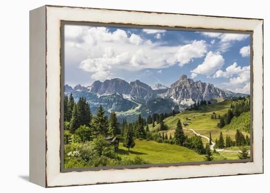 Alp Close Corvara, 'Puezgruppe' (Mountain Range) Behind, the Dolomites, South Tyrol, Italy, Europe-Gerhard Wild-Framed Premier Image Canvas