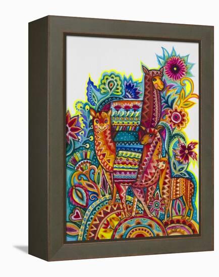 Alpaca From Mexico-Oxana Zaika-Framed Premier Image Canvas