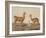 Alpaca (Left) and Vicuna (Right) Llamas, from 'Le Costume Ancien Et Moderne', Volume Ii, Plate 12,-Vittorio Raineri-Framed Giclee Print